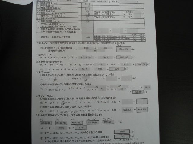 牽引検討書作成 車検証記載変更手続き ジャックロード